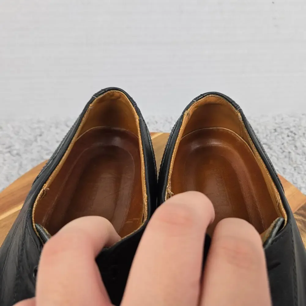 Allen Edmonds Men 12D Fairgate Black Leather Cap Toe Office Oxford Dress Shoe